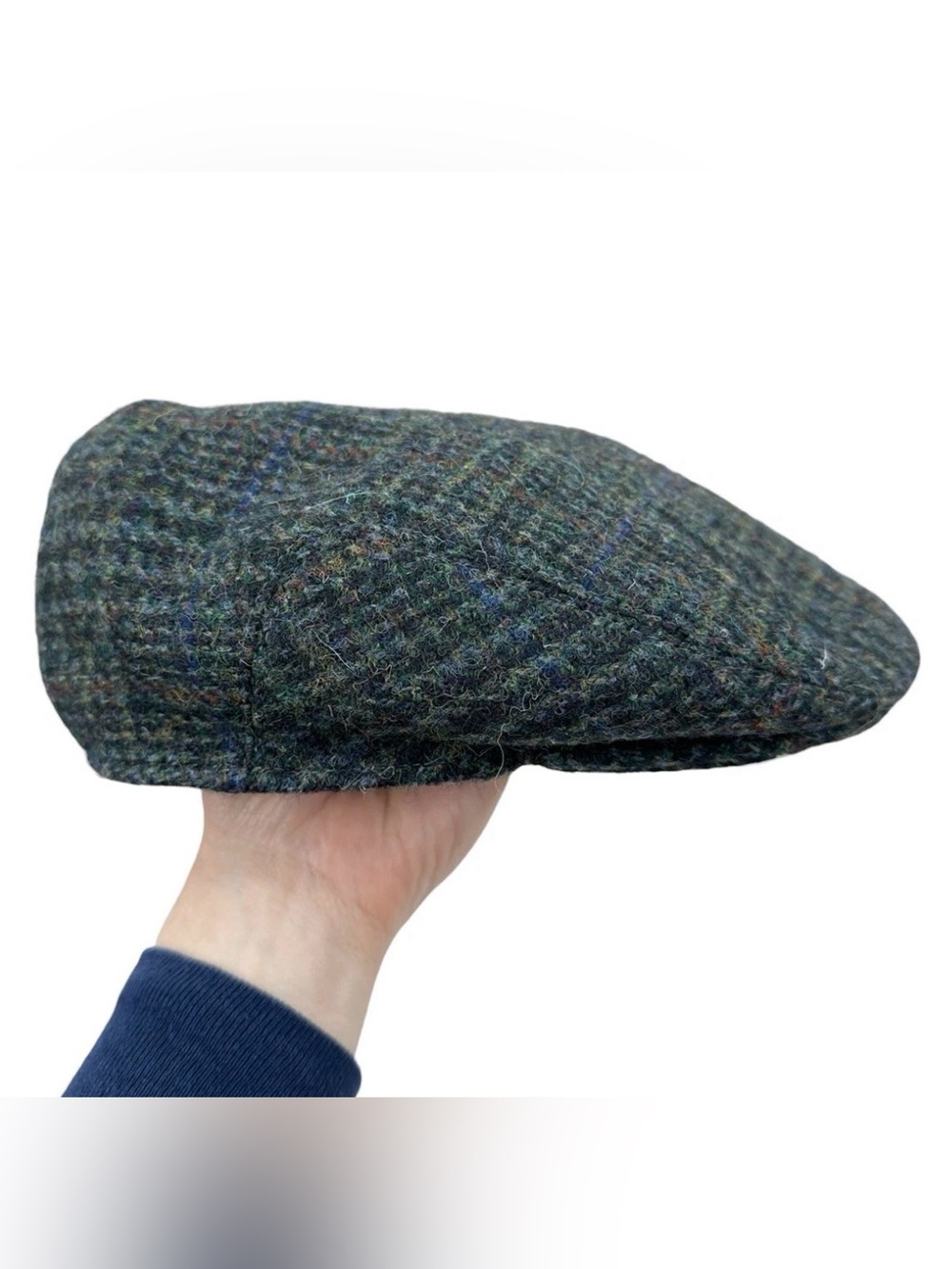 HARRIS TWEED Pitlochry Men’s Hat Lined Wool Flat Cap Wool